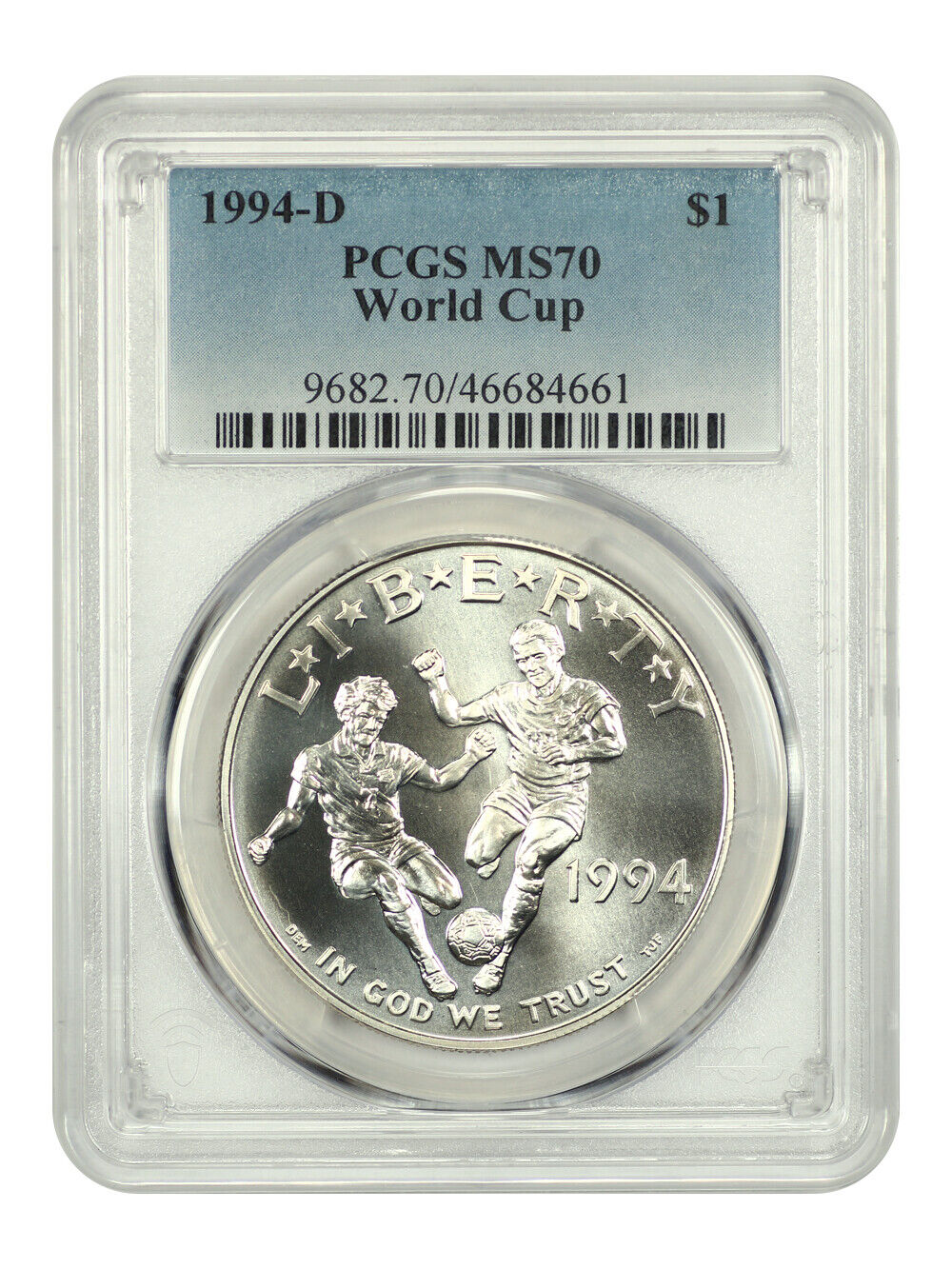 1994-D $1 World Cup PCGS MS70 - $1 (Silver)