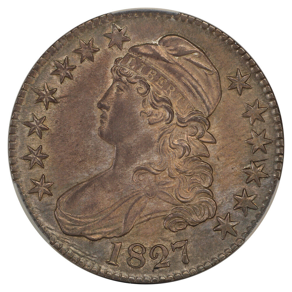 1827 50C CACG MS64 (Square Base 2) ex: D.L. Hansen - Capped Bust Half Dollar