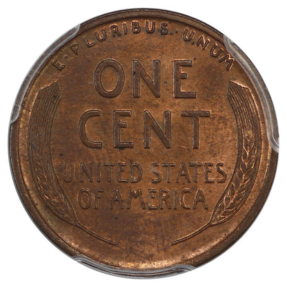 1917-D 1C PCGS MS64RB - Lincoln Cent (Wheat Reverse)