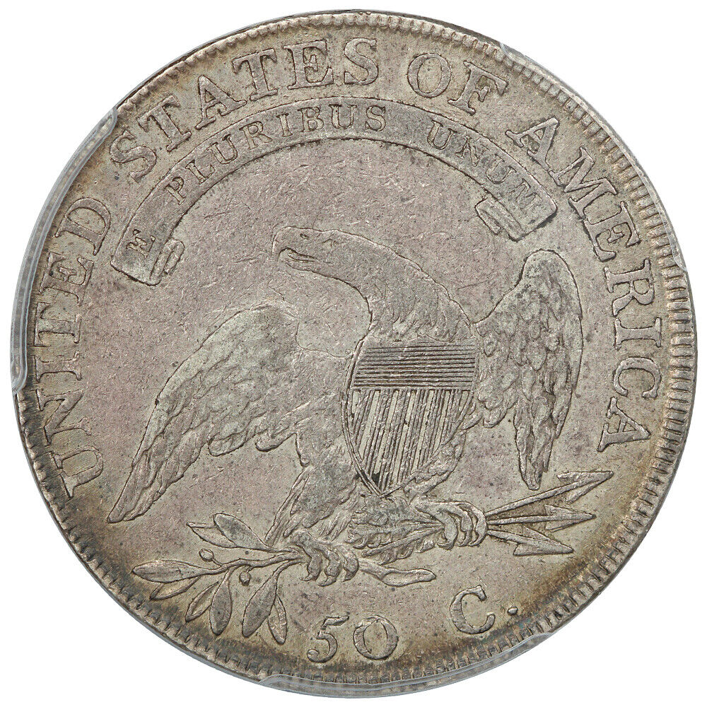 1807 50C PCGS/CAC XF40 (Large Stars, 50/20) - Capped Bust Half Dollar