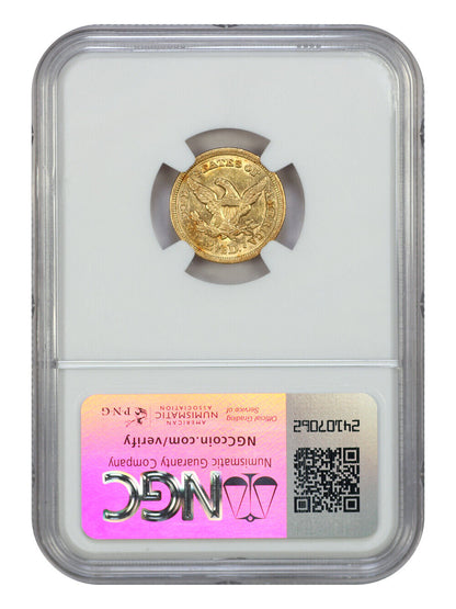 1849 $2.50 NGC AU58 - Liberty Head $2.5