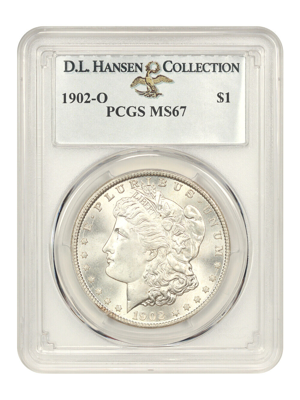 1902-O $1 PCGS MS67 ex: D.L. Hansen