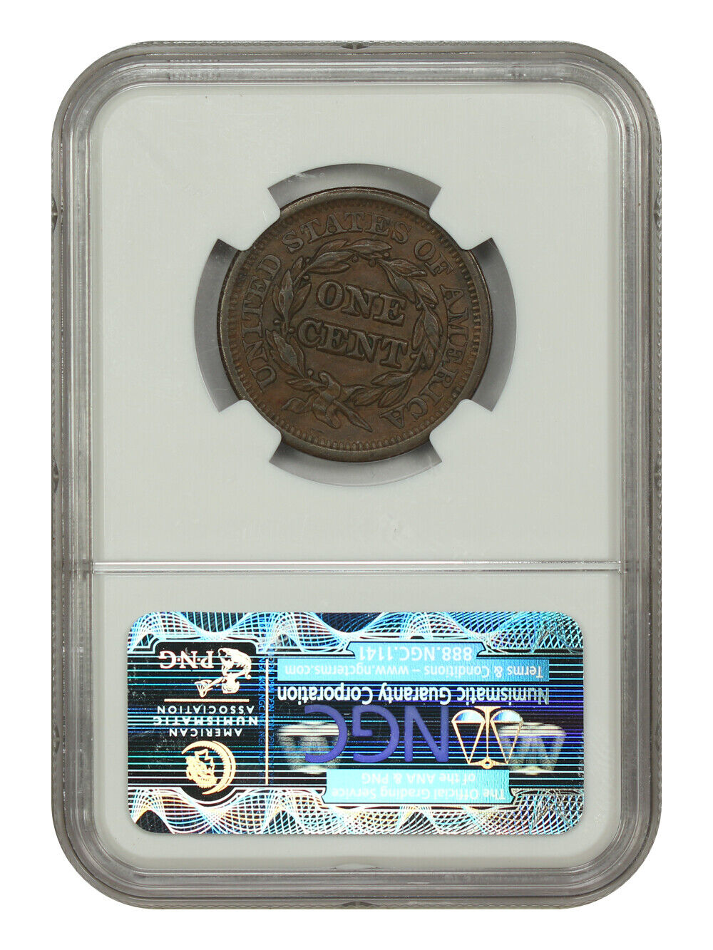 1847 1C NGC AU58 - Braided Hair Cent