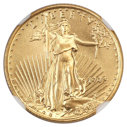 1992 $5 Gold Eagle NGC MS70 - $5 Gold Eagles