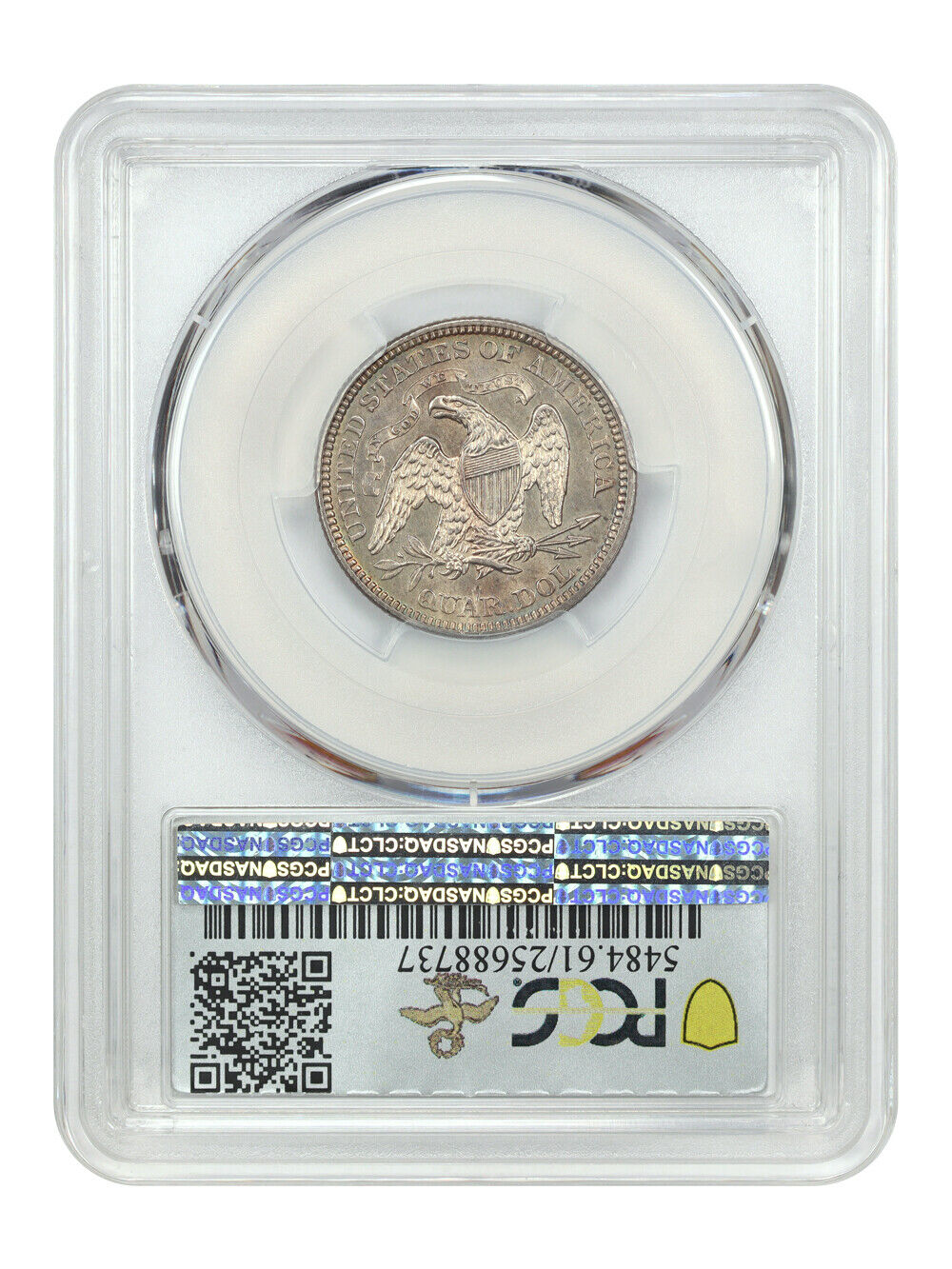 1873 25C PCGS MS61 (Closed 3) ex: D.L. Hansen