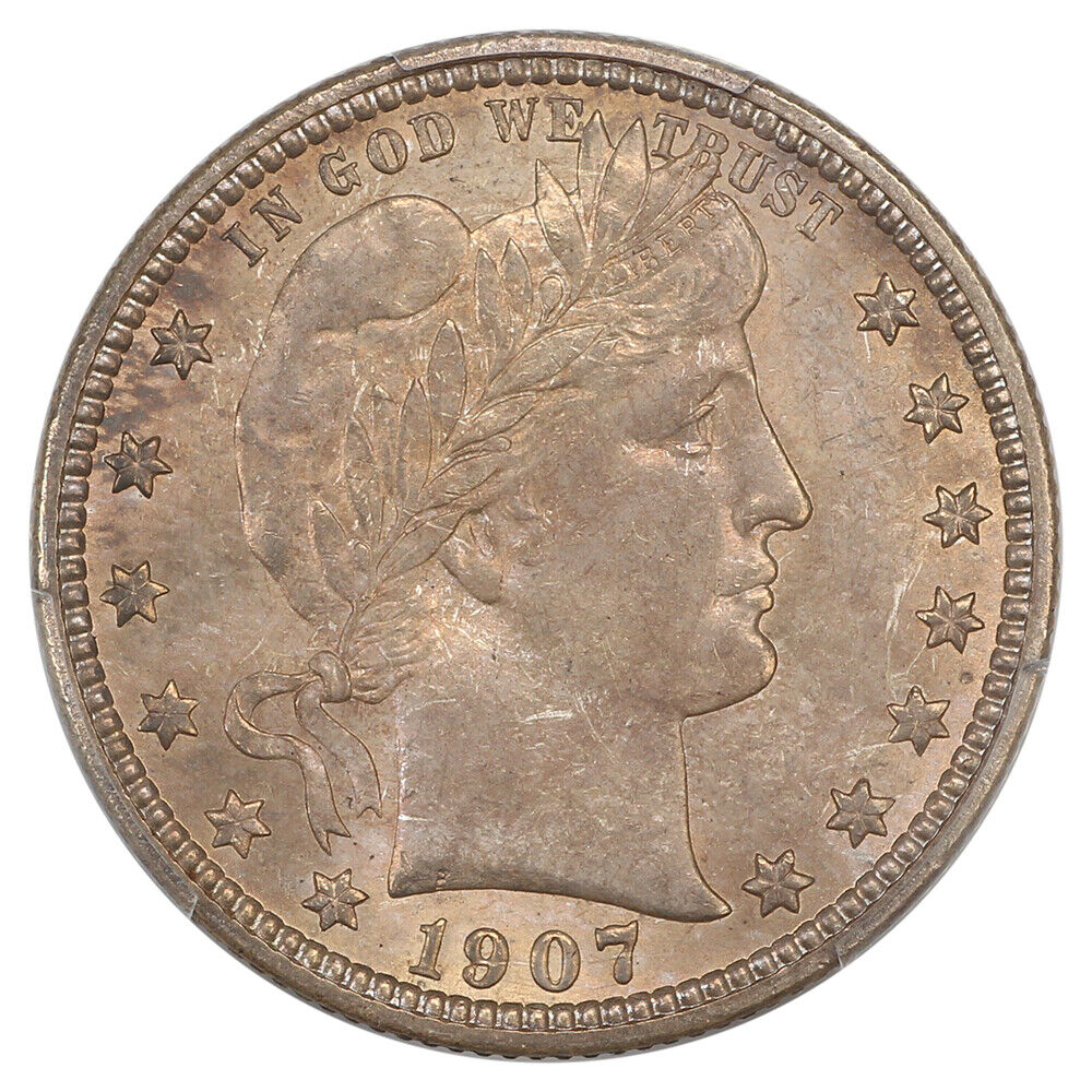 1907-D 25C PCGS MS66 ex: Pogue