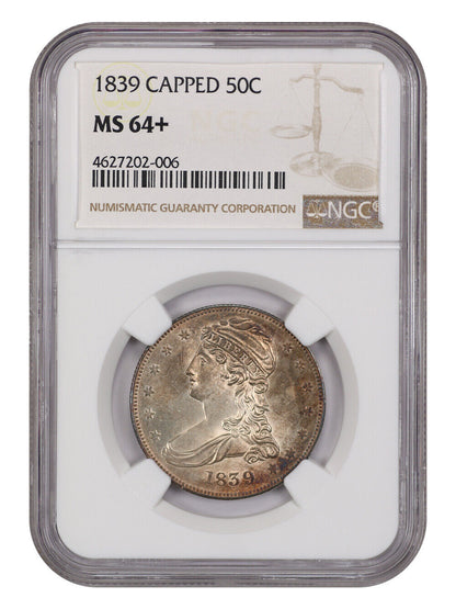 1839 50C NGC MS64+ (Capped Bust)