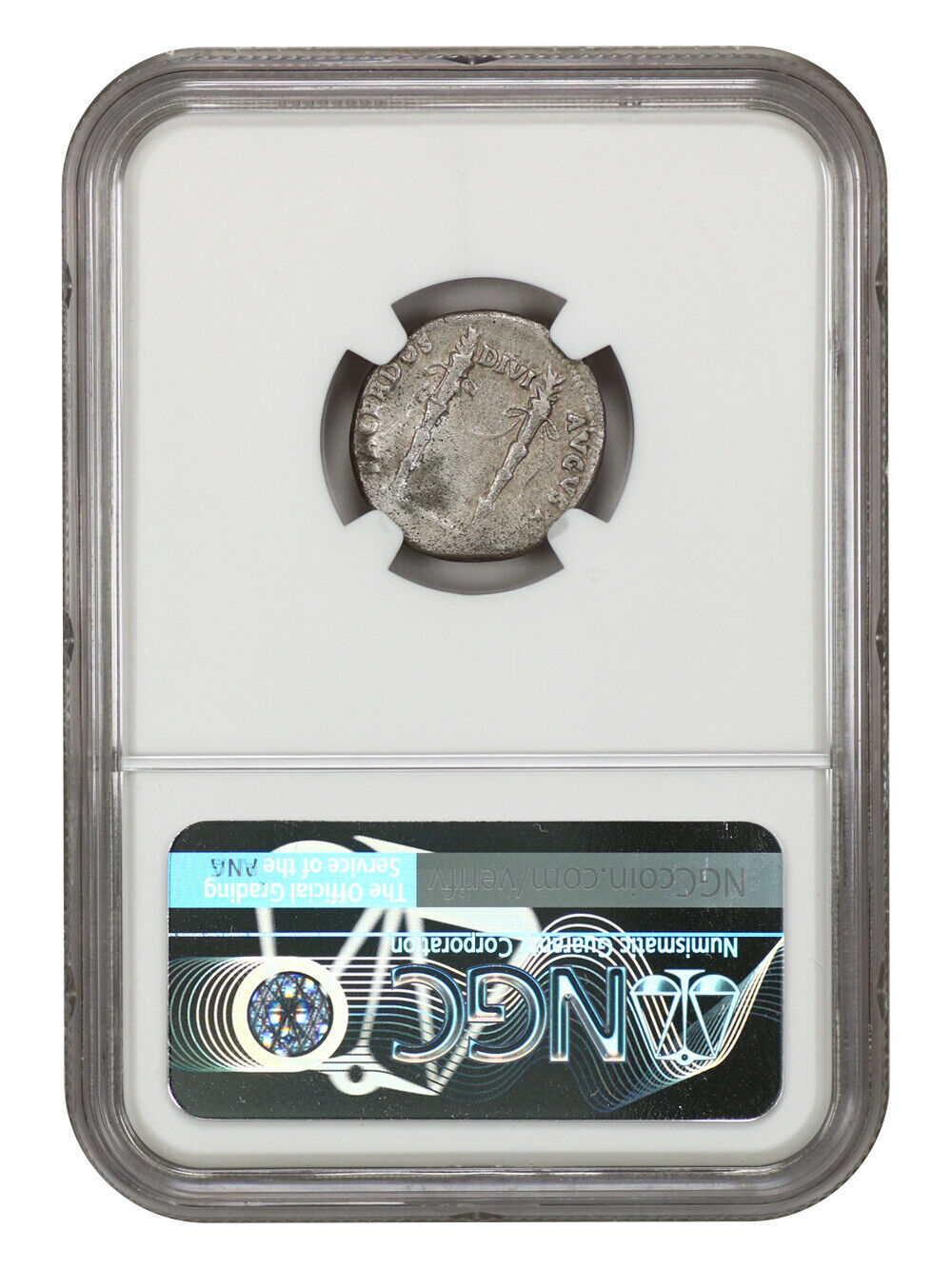 Ancient Roman: Antonia (AD 37) AR Denarius NGC VF (Under Claudius)