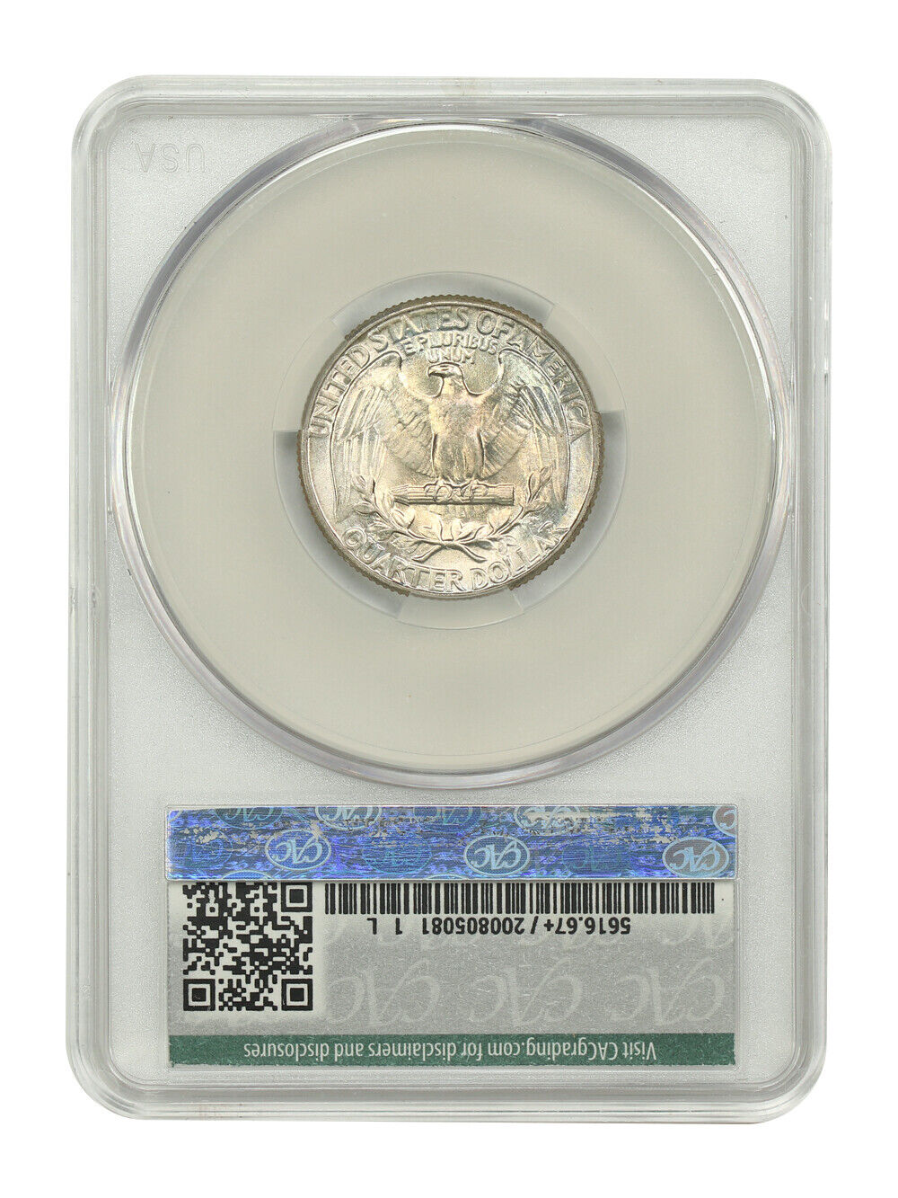 1937 25C CACG MS67+ ex: D.L. Hansen - Washington Quarter - Stunning Gem!