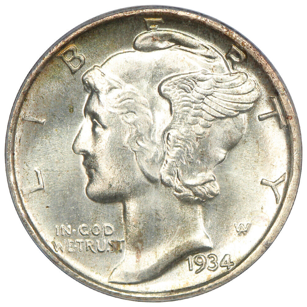 1934-D 10C PCGS MS66 - Mercury Dime