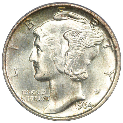 1934-D 10C PCGS MS66 - Mercury Dime