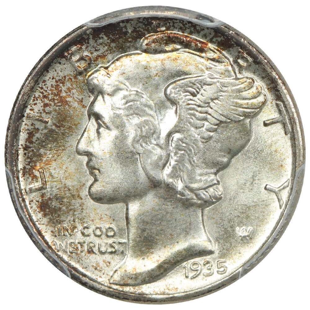 1935 10C PCGS MS68FB ex: D.L. Hansen