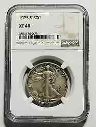 1923 S Walking Liberty Half Dollar NGC XF-40