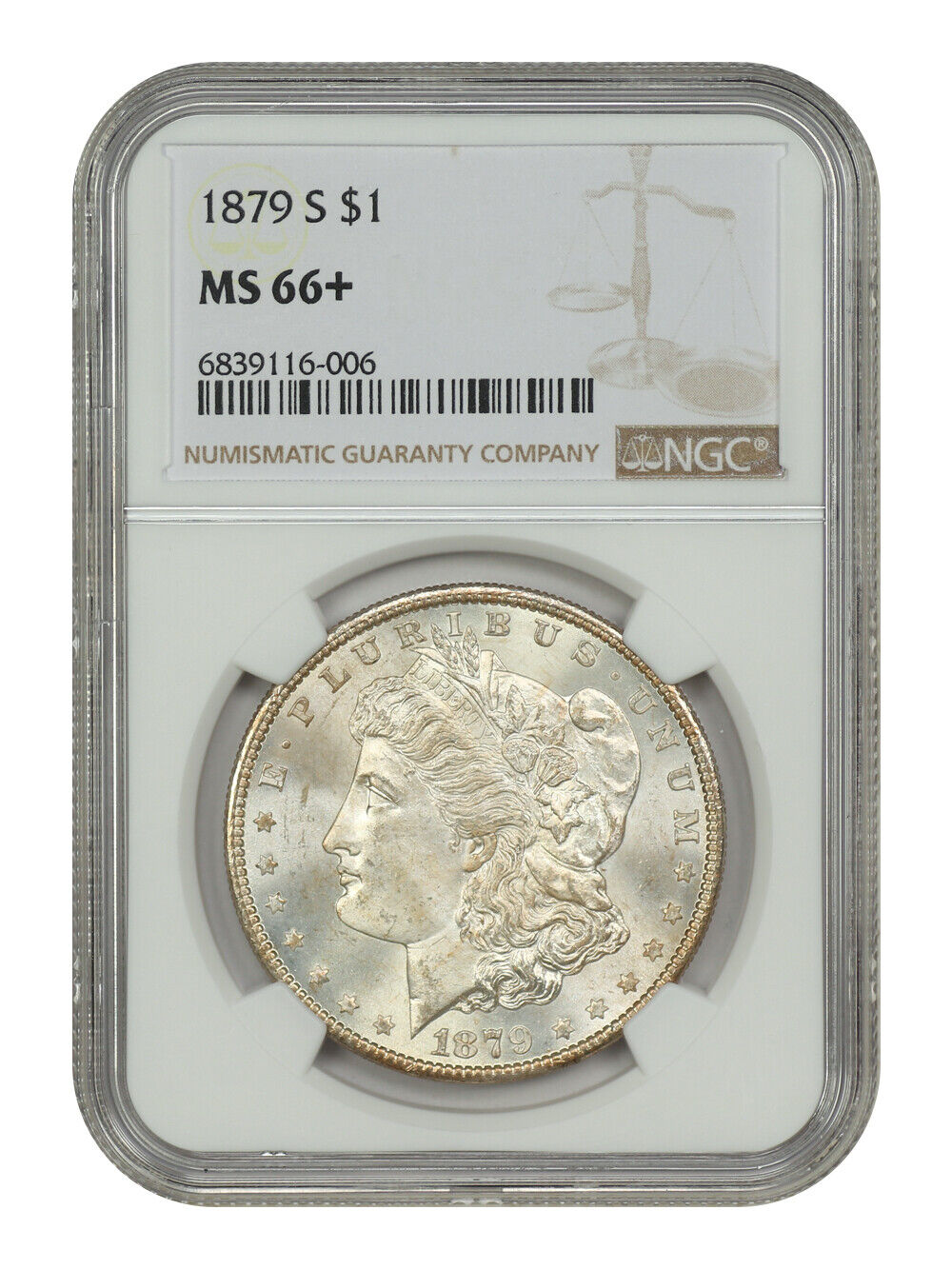 1879-S $1 NGC MS66+ - Morgan Dollar