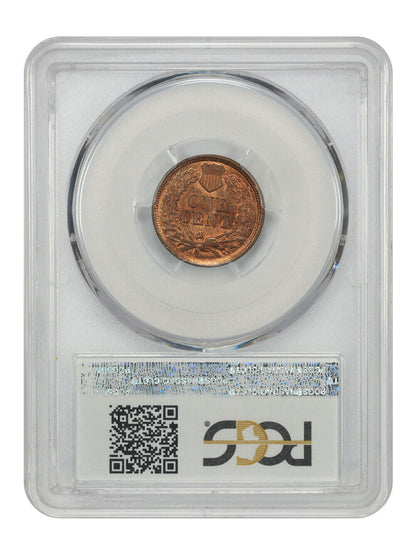 1864 1C PCGS/CAC MS66RB (L On Ribbon) - Indian Cent