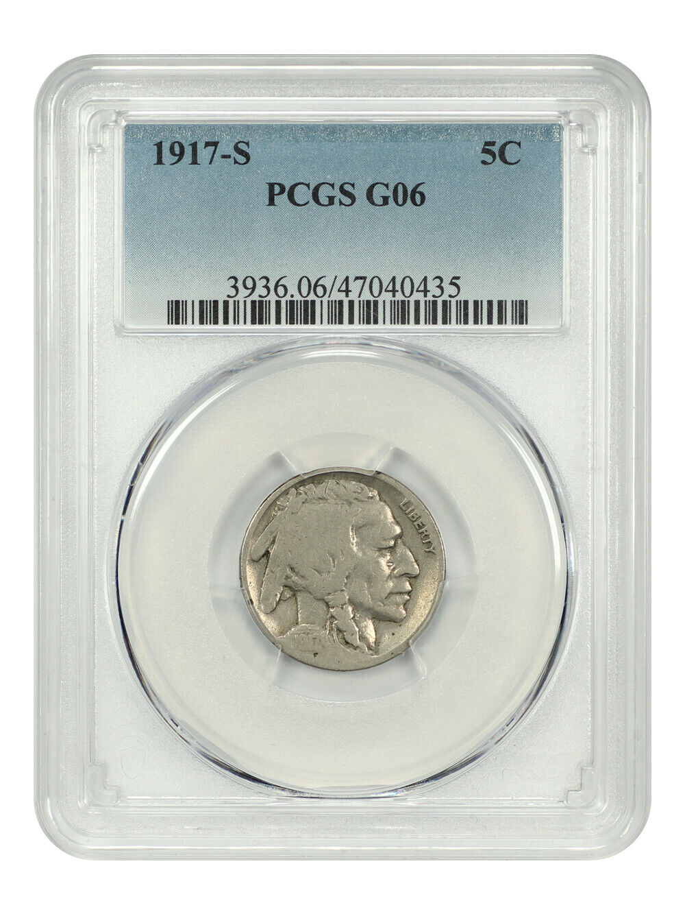 1917-S 5c PCGS Good-06