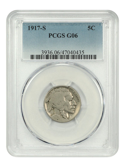 1917-S 5c PCGS Good-06