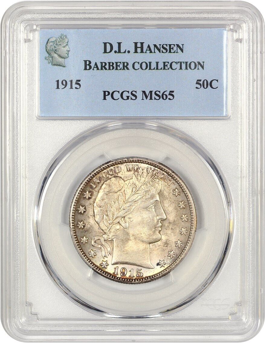 1915 50c PCGS MS65 ex: D.L. Hansen