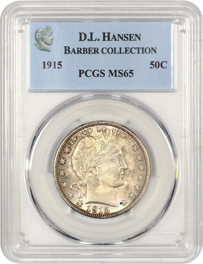 1915 50c PCGS MS65 ex: D.L. Hansen