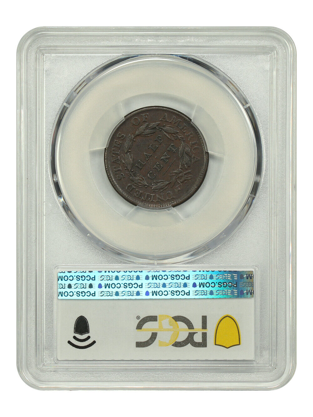 1810 1/2C PCGS XF40 - Classic Head Half Cent - Underrated Date