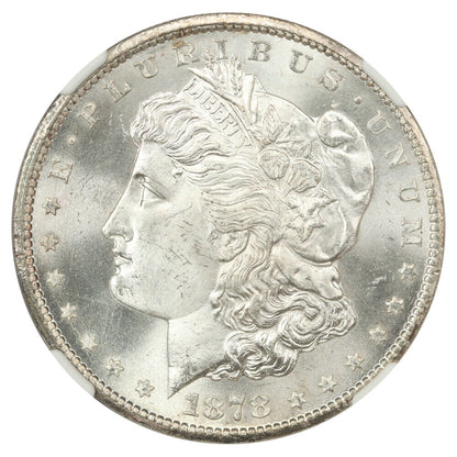 1878-CC $1 NGC MS63 - Morgan Dollar - Popular First-Year Carson City Morgan