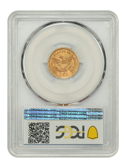 1867-S $2.50 PCGS MS61 - Liberty Head $2.5