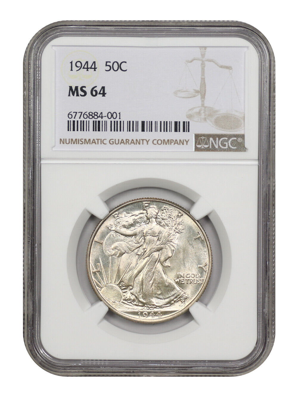 1944 50C NGC MS64