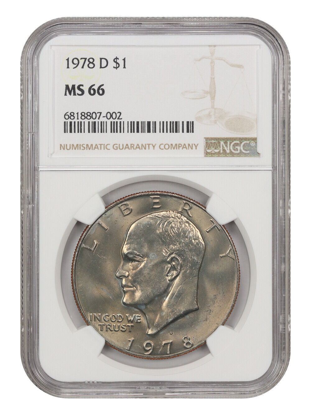 1978-D $1 NGC MS66