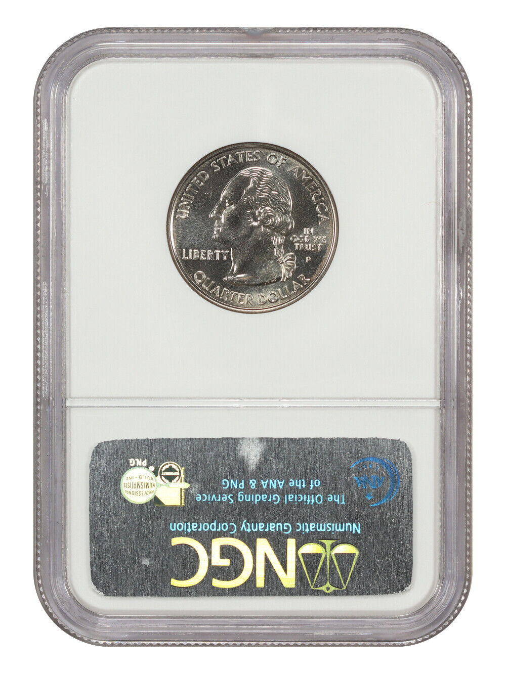 2002-P 25C Louisiana NGC MS68 - Washington 50 States Quarters