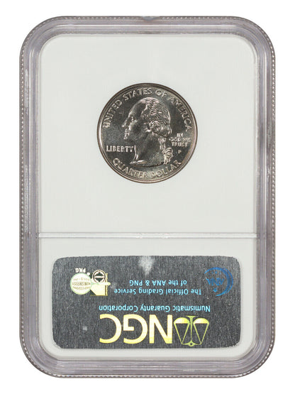 2002-P 25C Louisiana NGC MS68 - Washington 50 States Quarters