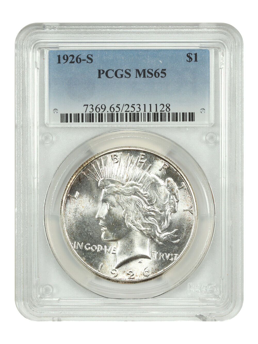 1926-S $1 PCGS MS65 - Peace Dollar