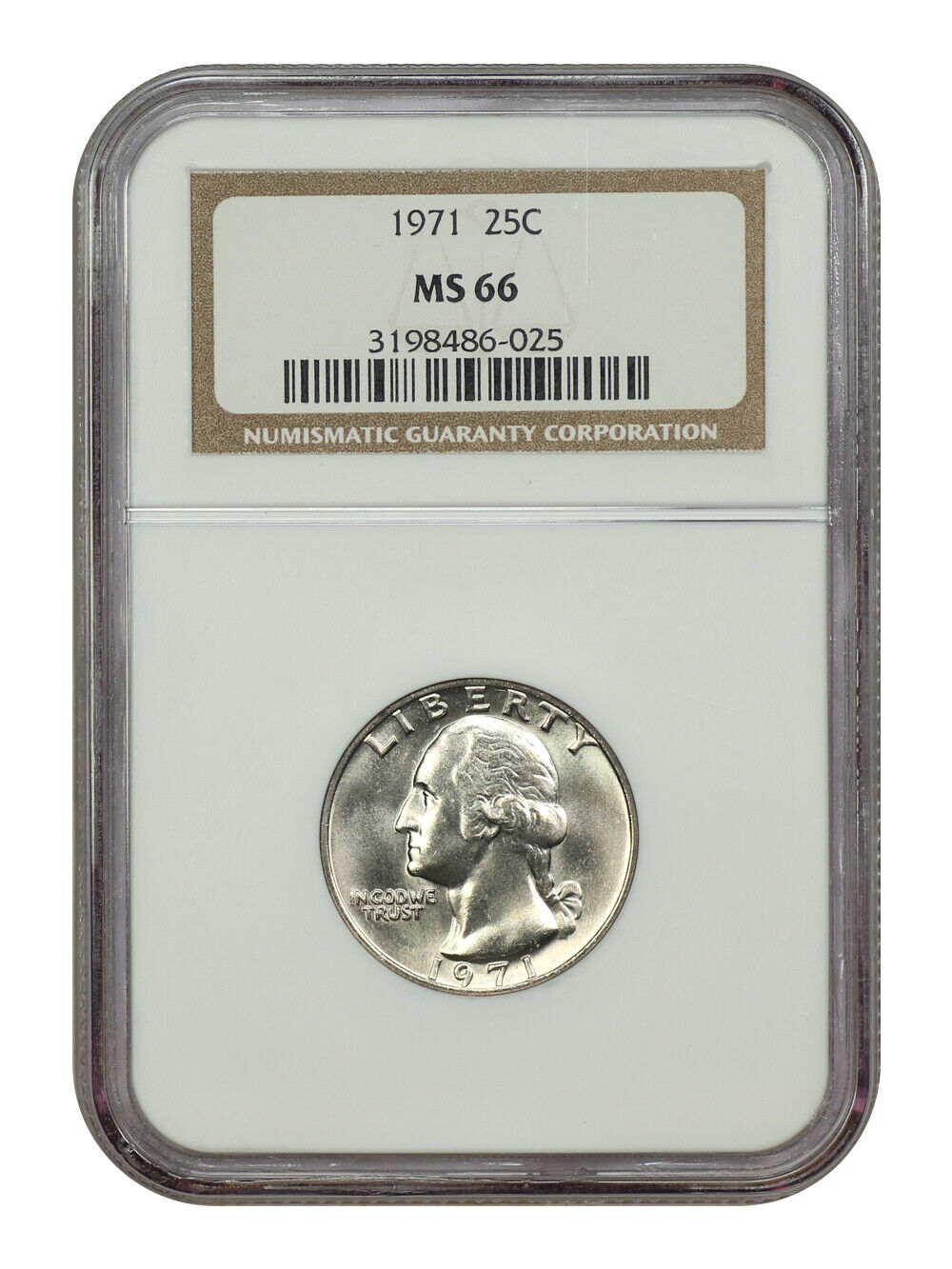 1971 25C NGC MS66 - Washington Quarter