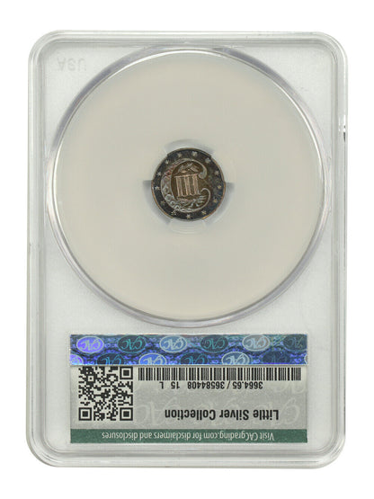 1859 3CS CACG PR65 ex: D.L. Hansen - Three Cent Silver