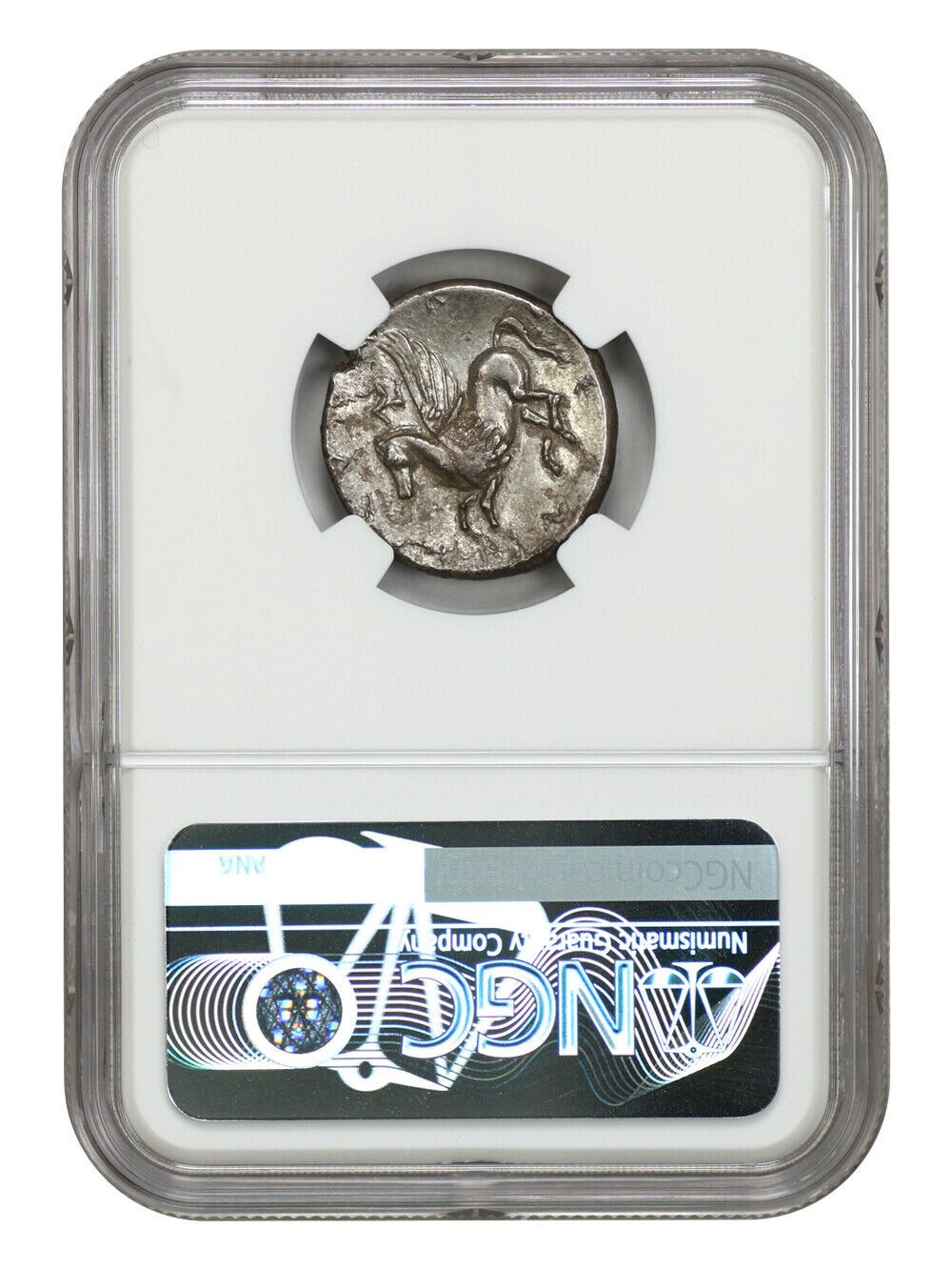 Ancient Greek: Agathocles (317-289) BC AR Stater NGC AU (Sicily, Syracuse)