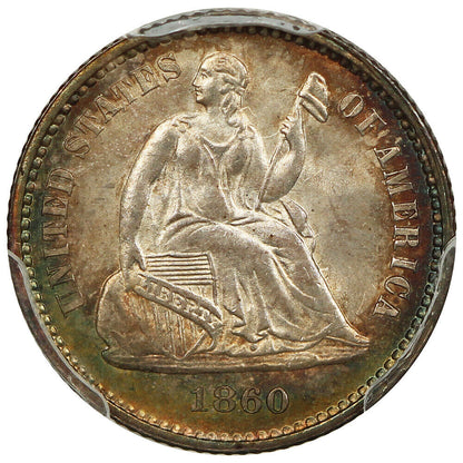 1860 H10C PCGS MS67+ ex: D.L. Hansen