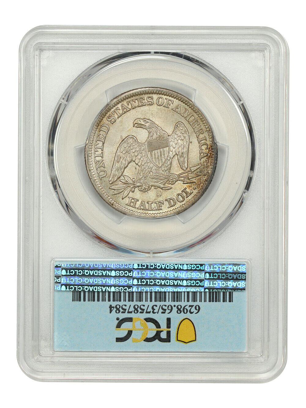 1859-S 50C PCGS MS65 ex: D.L. Hansen