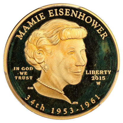 2015-W Maime Eisenhower $10 PCGS Proof 70 DCAM