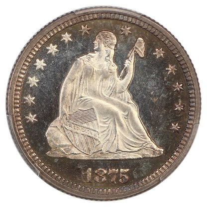 1875 25C PCGS PR66CAM