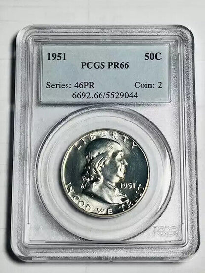 1951 P Franklin Half Dollar PCGS PR-66