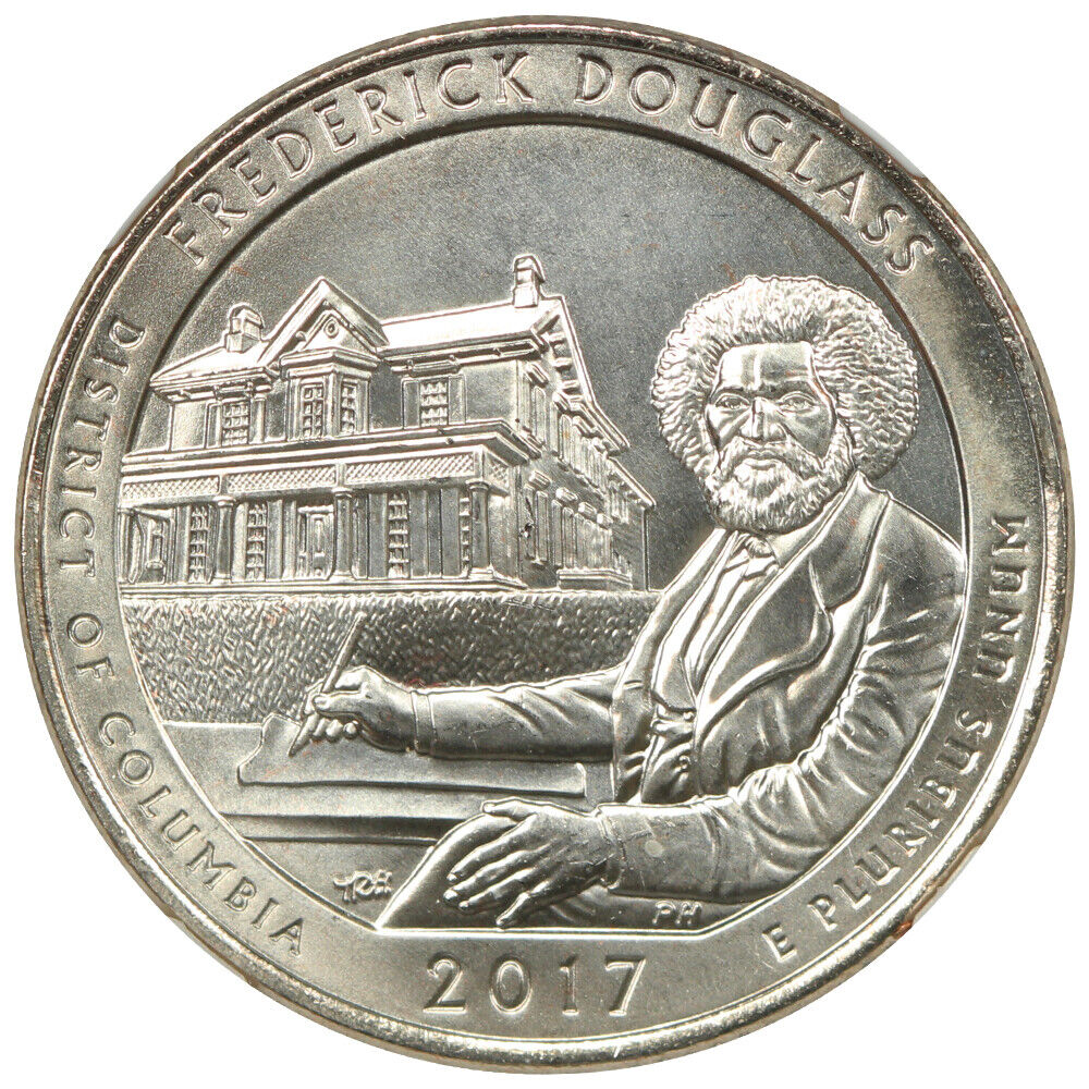 2017-P 25C Frederick Douglass NP NGC MS68 - Type 1 - Clad