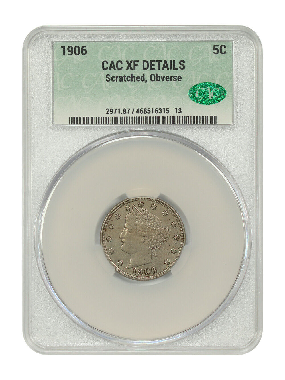 1906 5C CACG XF40 - Liberty Nickel