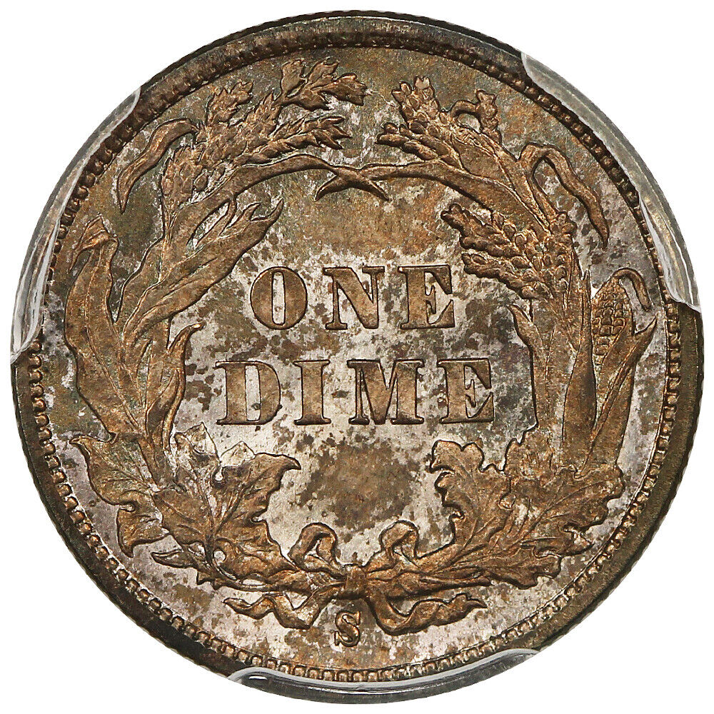 1887-S 10C PCGS MS66 ex: D.L. Hansen