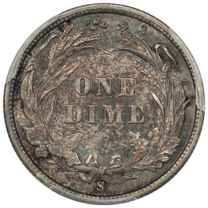 1895-S 10C PCGS MS64 ex: D.L. Hansen