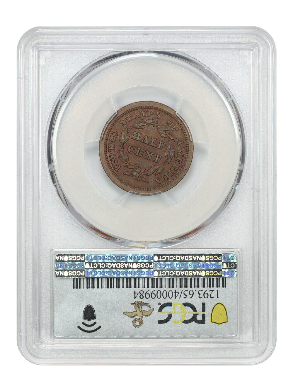 1847 1/2C PCGS PR65BN (Restrike) ex: D.L. Hansen