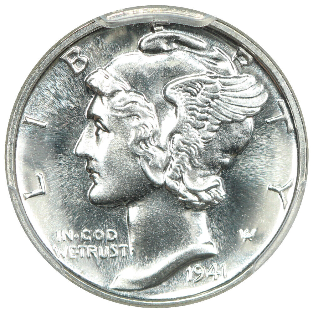 1941 10C PCGS PR68 - Mercury Dime