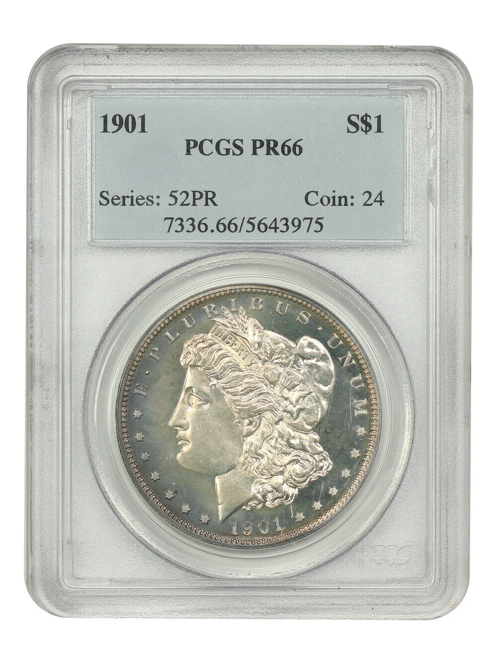 1901 $1 PCGS PR66 - Morgan Dollar - Desirable Proof Morgan