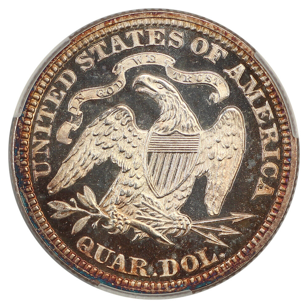 1875 25C CACG PR65DCAM ex: D.L. Hansen - Liberty Seated Quarter