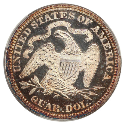1875 25C CACG PR65DCAM ex: D.L. Hansen - Liberty Seated Quarter
