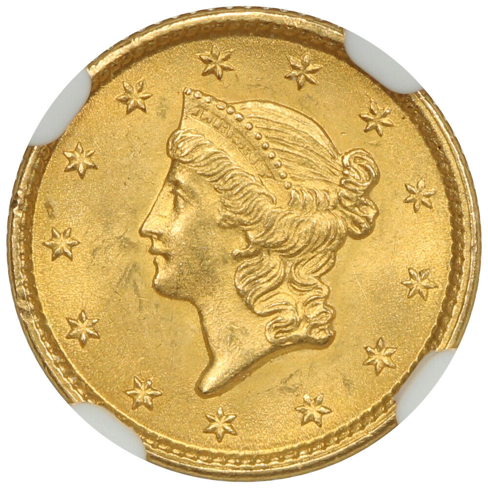 1853 G$1 NGC MS64 - Gold Dollar