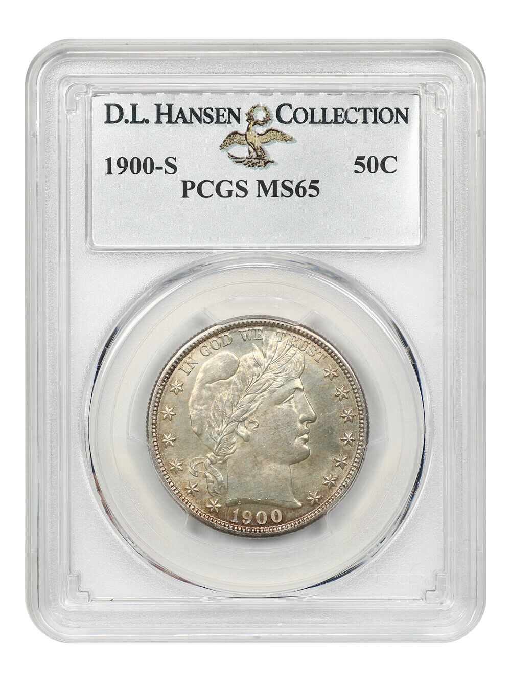 1900-S 50c PCGS MS65 ex: D.L. Hansen